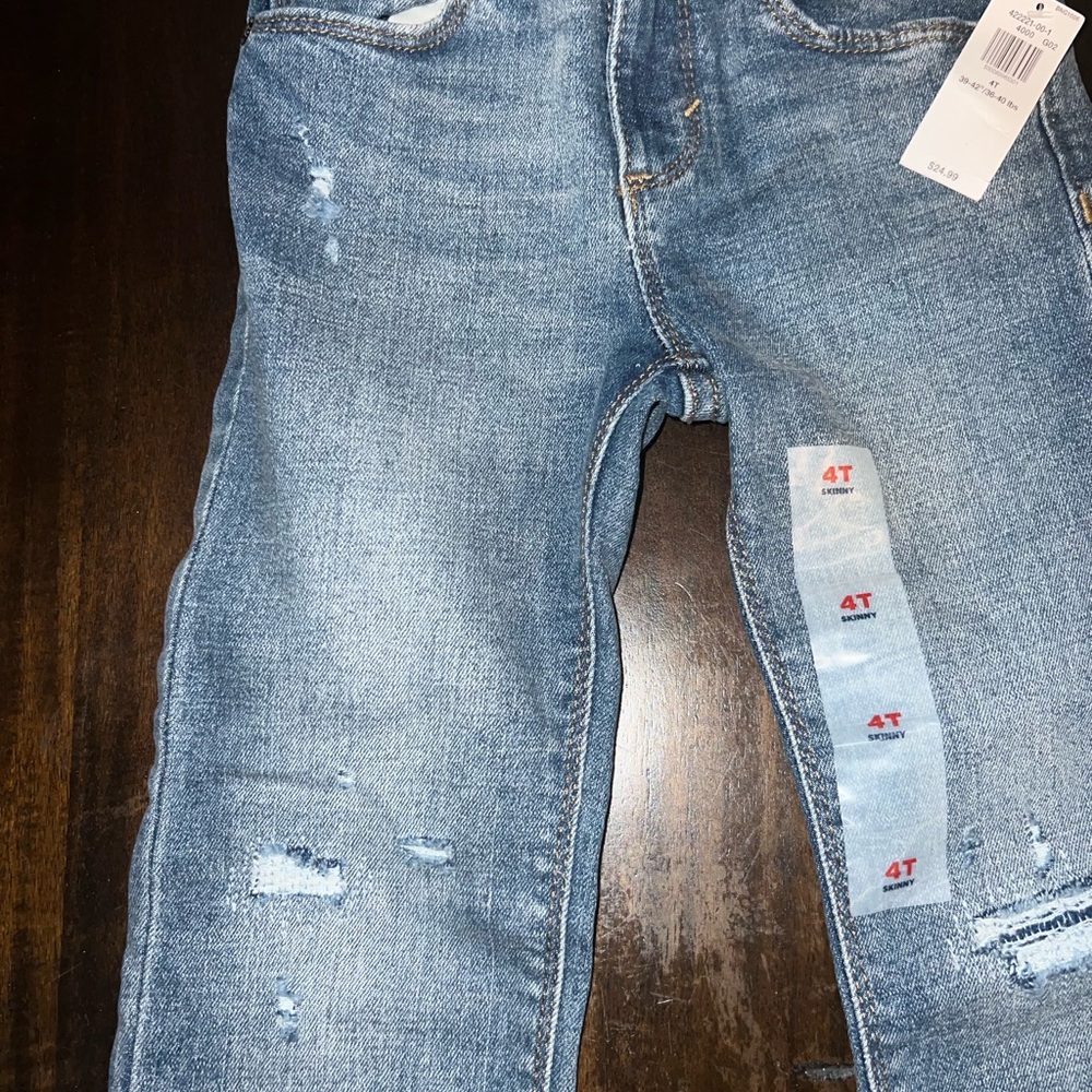 Old Navy Light Blue Distressed Jeans - Picture 3 of 3